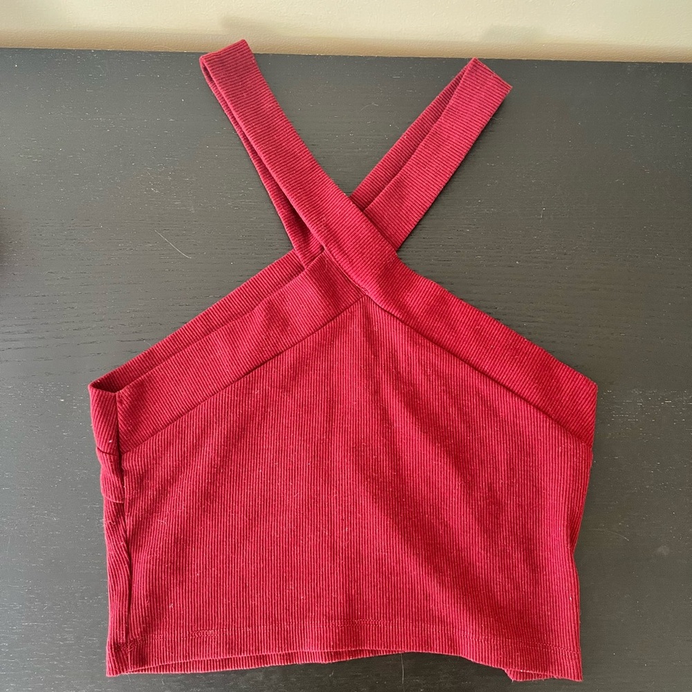 Red Criss Cross Top